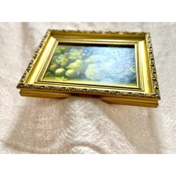 Original Mid-Century Italian Still Life Oil Painting Pears & Grapes R Ricci - Picture 7 of 13